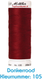 Seralon 200m rood/ bordeaux tinten