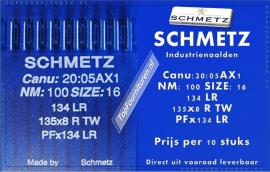 Canu: 20:05AX1  NM: 100 Size: 16  134LR  135x8 R TW PFx134 LR leernaalden met ronde schacht