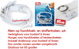 Handdoek lusjes met clip PRYM 401205-401206