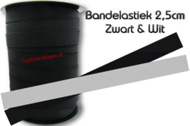 Bandelastiek 2.5cm extra stevig.