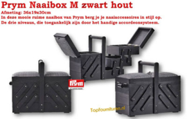 Prym Naaibox zwart hout