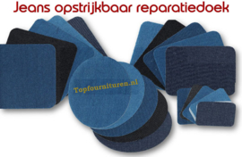 Opstrijkbaar reparatiedoek assorti jeans