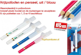 Twee krijtpotloden met kwastje PRYM 611626