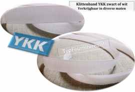 Klittenband YKK 2 / 3 / 5cm breed zwart / wit