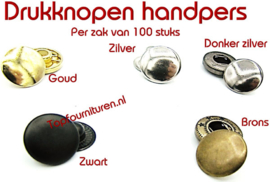 Drukknopen voor handpers 15 & 17mm