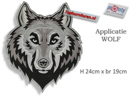 XXL Applicatie Wolf opstrijkbaar