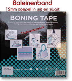 Baleinenband 12mm soepel per doos 50 meter
