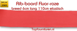 Rib-Boord Fluor roze (2069)