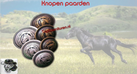 Knopen paarden, zilver & brons