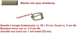 Metalen riem gespen