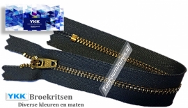 YKK Broek rits zilver 10 cm