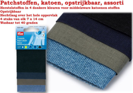 Patchstoffen, katoen, opstrijkbaar, assorti