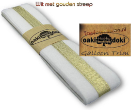 Sierband Galloon-Trim hoofdkleur wit