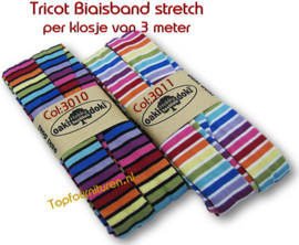 Tricot biaisband jersey Multicollor