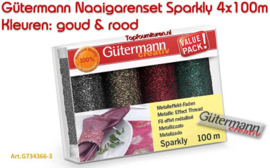 Gütermann Naaigarenset Sparkly 4x100m