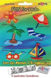 Patches vakantie 6 stuks op blister