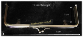 tassenbeugel/frame 15cm zilver