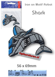 Iron on Motif Robot - SHARK