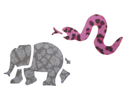 Sjablonen Jungle Dieren