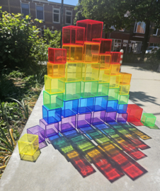Transparante Regenboog Blokken