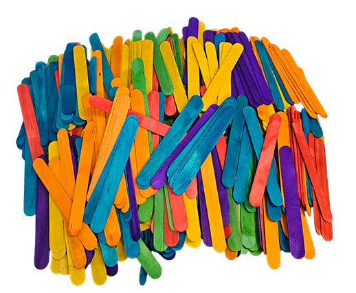 Grote Gekleurde IJsstokjes