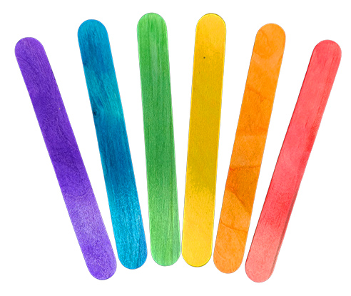 Grote Gekleurde IJsstokjes