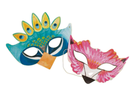 Kartonnen Maskers Mix