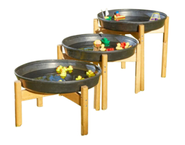 3 x TuffTray met Houten Onderstel