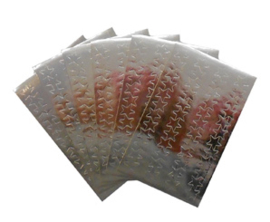 Sterretjes Stickers Zilver