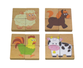 Magnetische Puzzel - Dieren