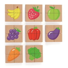 Magnetische Puzzel - Groente en Fruit