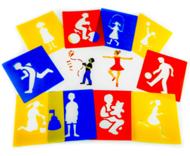 Maxi Sjablonen Sport en Spel