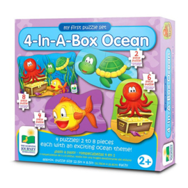 4-in-1 Puzzel ZeeBeestjes