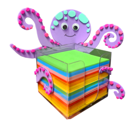 Knutsel Idee - Papierhouder Octopus