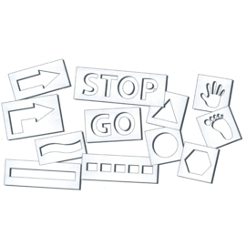 Verkeersplein Sjablonen