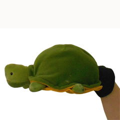 Handschoenpop Schildpad