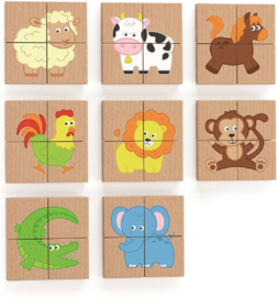 Magnetische Puzzel - Dieren