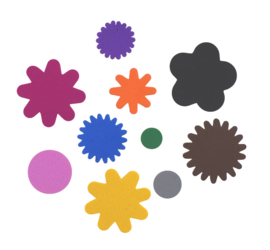 Bloemen  Stickers van HobbyRubber