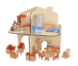 4 Zijdig Poppenhuis