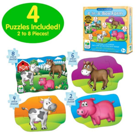 4-in-1 Puzzel Boerderij