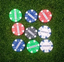 Ball marker (Pokerchips)  & Line marker
