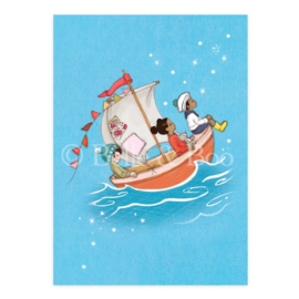 Belle & Boo ansichtkaart Sail Boat Dreams