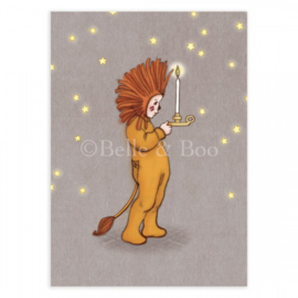 Belle & Boo postcard Little Lion