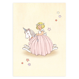 Belle & Boo Postkarte Unicorn Rocker