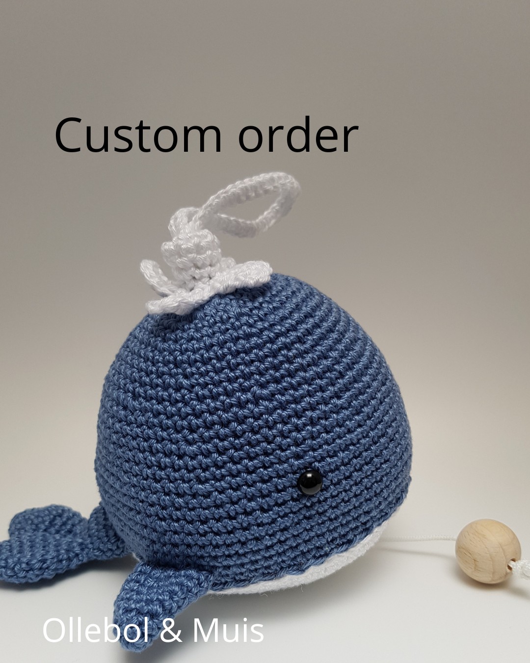 Custom order muziekdoosje walvis