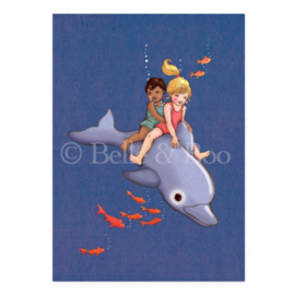 Belle & Boo ansichtkaart Dolphin Adventure