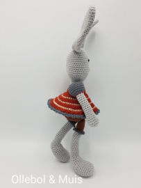 Crochet bunny earth tones