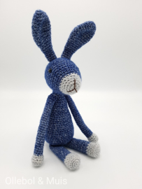 Rabbit / bunny navy blue