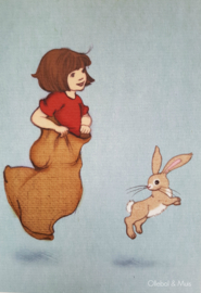Belle & Boo Postkarte Sack Race