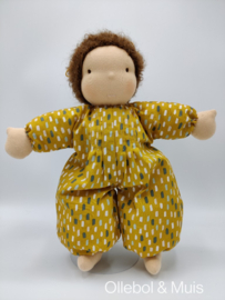 Soft doll with brown hair